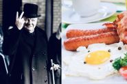 Œufs au plat et saucisses: le petit-déjeuner costaud de Winston Churchill