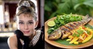 Poisson grillé et légumes vapeur: le choix équilibré d’Audrey Hepburn 
