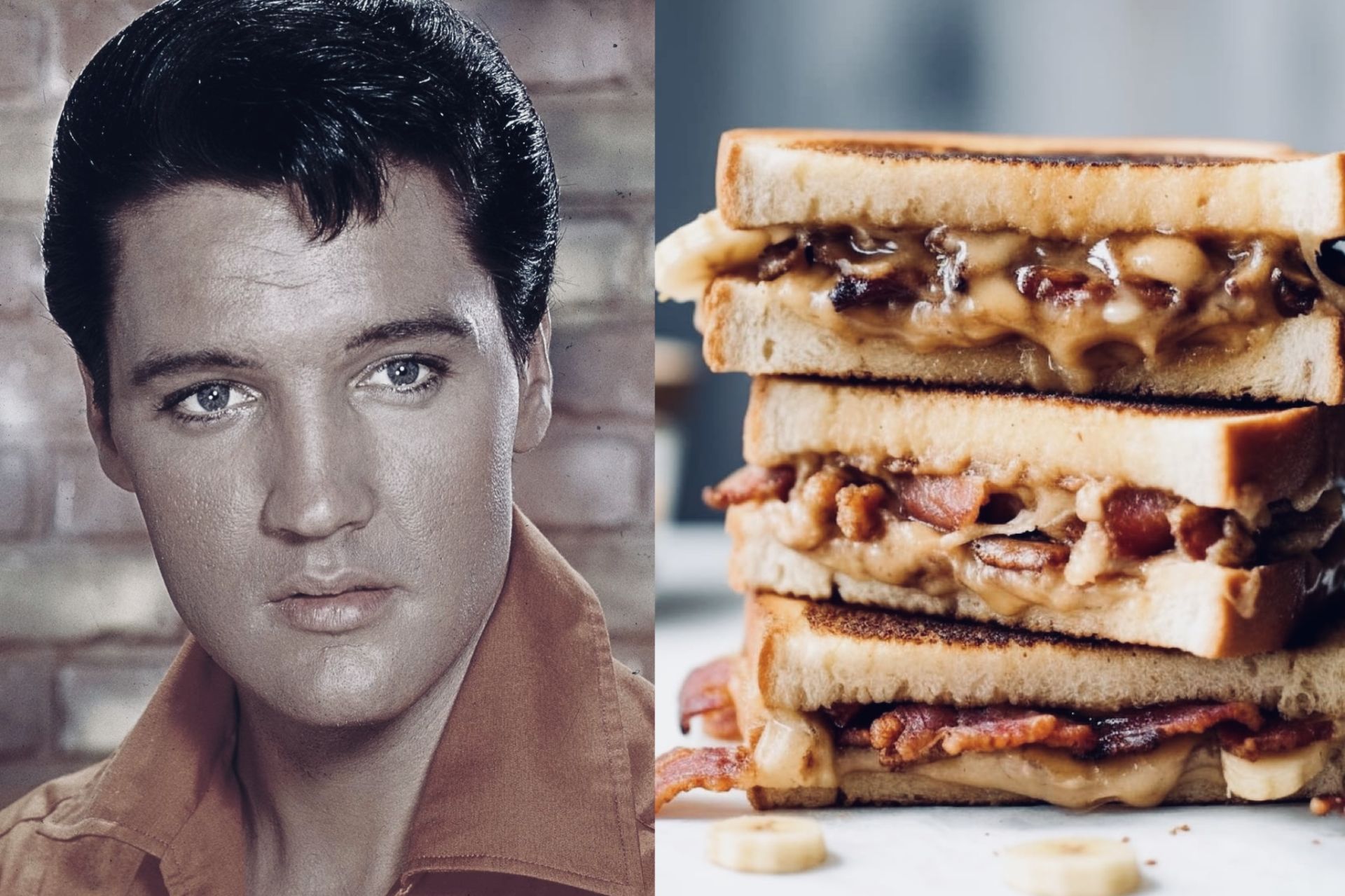 Beurre de cacahuète, banane et bacon: le sandwich culte d’Elvis Presley