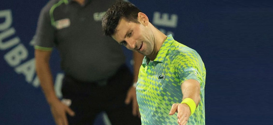 Djokovic tombe à Dubaï, première défaite en 2023