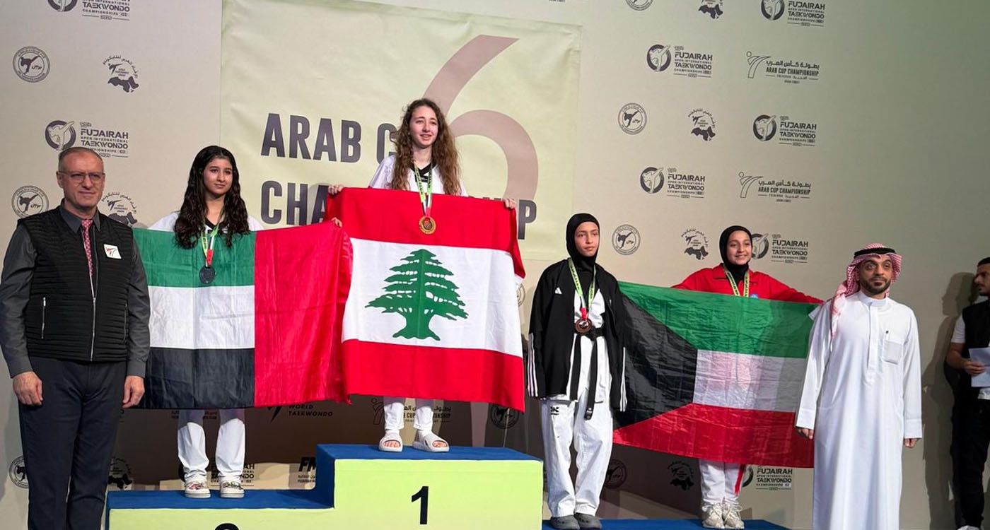 Taekwondo : razzia libanaise à Fujairah, la moisson tombe sur le tatami