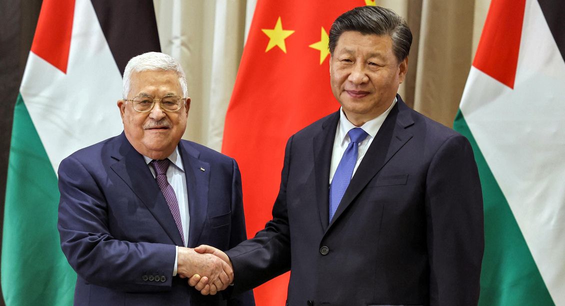 Mahmoud Abbas en visite à Pékin