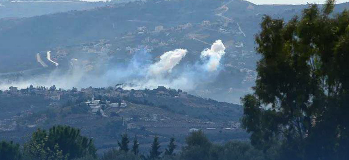 Front sud: obus au phosphore, incendies et ripostes du Hezbollah