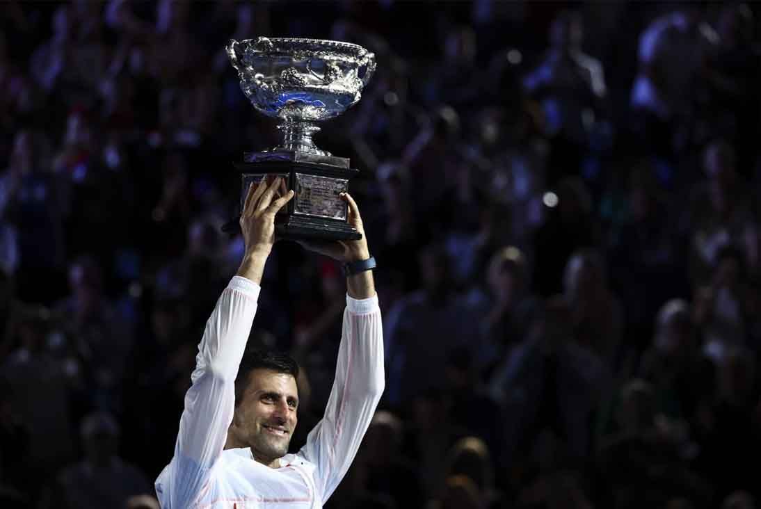 Novak Djokovic remporte son 22e titre du Grand Chelem