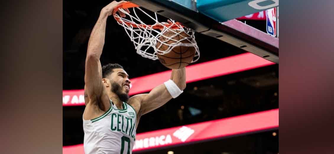 NBA: Tatum martyrise les Hornets en ouverture du MLK day