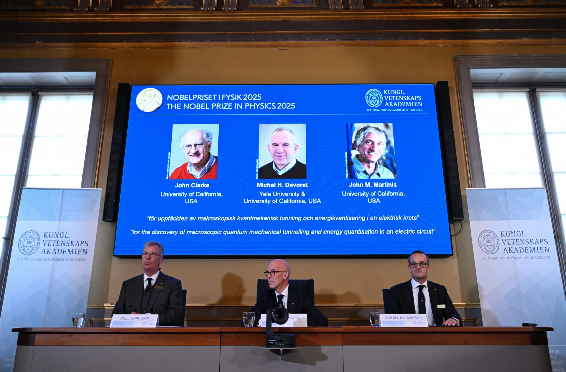 Le Nobel de physique récompense un trio pour sa découverte de l'effet tunnel quantique