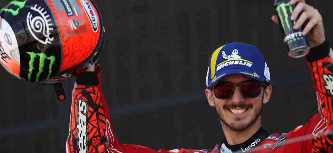 Bagnaia royal au Portugal pour la première de l'année