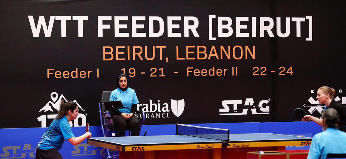 Coup d’envoi du tournoi international de tennis de table de Beyrouth