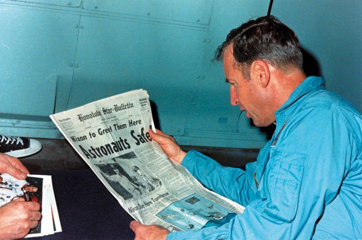 L'astronaute américain Jim Lovell, commandant de la mission Apollo 13, est mort