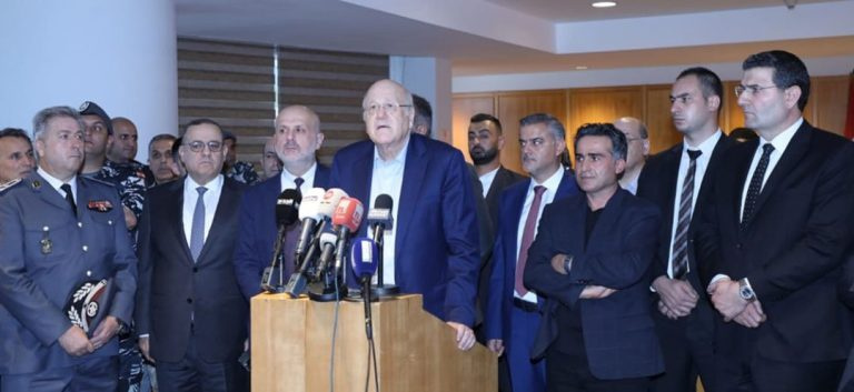 Mikati en tournée d'inspection à l'aéroport