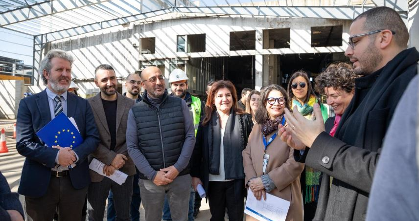 Yassine inspecte l’avancement des travaux à l’usine de tri de la Quarantaine 