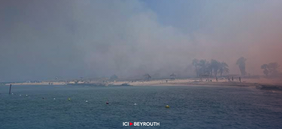 Incendie sur l’Île des Palmiers à Tripoli