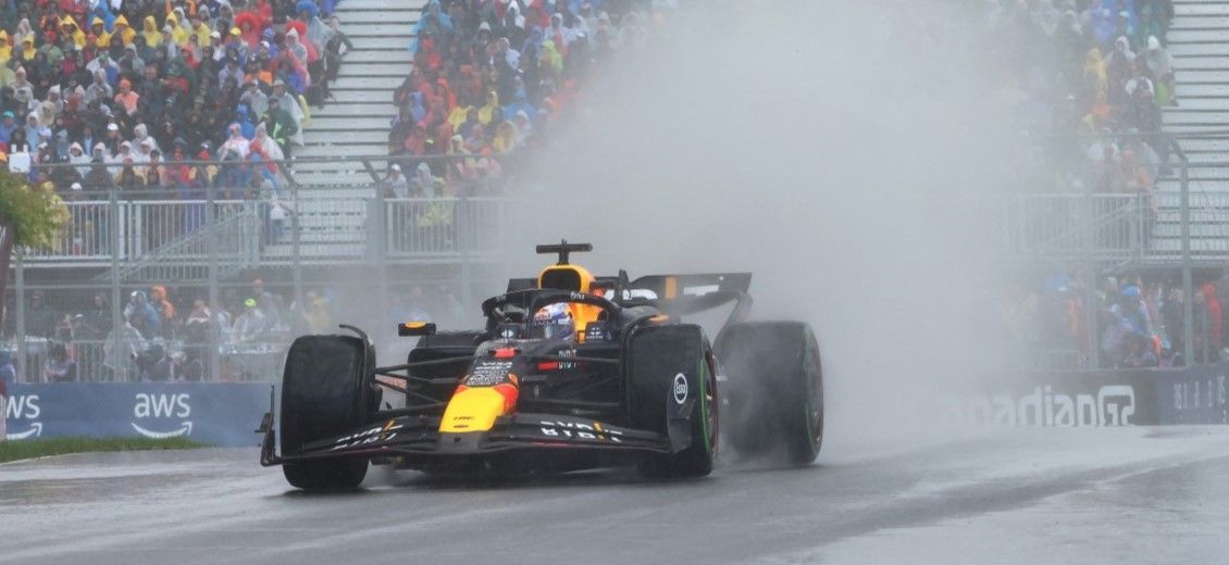 Verstappen passe entre les gouttes au Canada