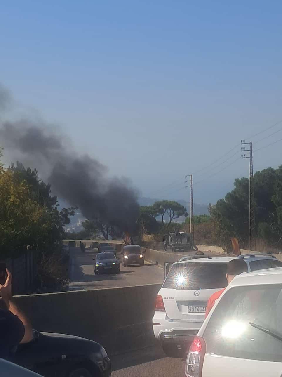 Raid israélien sur la route de Dhar al-Wahch, Araya al-Kahaleh.