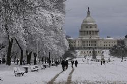 Une tempête de neige s'abat sur Washington DC