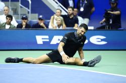 US Open: en grande souffrance, Djokovic rend les armes d'entrée