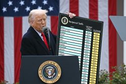Menaces de riposte et appels au dialogue: les réactions aux droits de douane de Trump