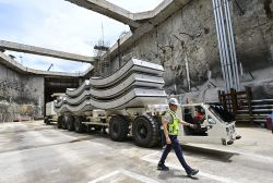 Panama: une ligne de métro en construction sous le canal