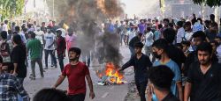 Manifestations au Bangladesh: incendie à la télévision d'État