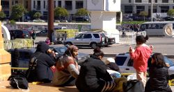 Place des Martyrs, refuge de nouveaux déplacés