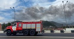 Touapsé sous un nuage toxique après une frappe de drones