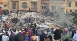 Effondrement d’un immeuble dans le quartier de Tabbané à Tripoli