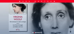 Virginia Woolf : De la lecture et de la critique