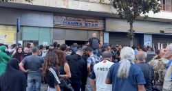 Manifestation à Hamra contre l'expulsion de déplacés