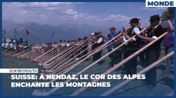 Suisse: à Nendaz, le cor des Alpes enchante les montagnes