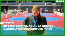 JO-2024: Laetitia Aoun, la grande blonde avec une ceinture noire