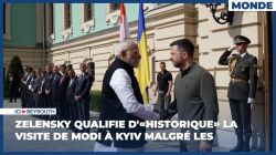 Zelensky qualifie d'«historique» la visite de Modi à Kyiv malgré les tensions avec la Russie