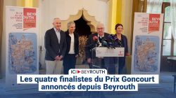 Les quatre finalistes du Prix Goncourt annoncés depuis Beyrouth