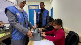 Gaza : privés de la vue, ces enfants retrouvent les mots