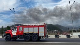 Touapsé sous un nuage toxique après une frappe de drones