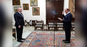 Prestations de serment au palais présidentiel