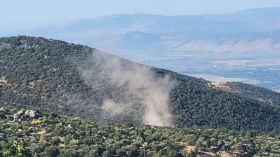 Tirs d'artillerie dans le caza de Tyr