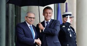 Emmanuel Macron reçoit Nawaf Salam à Paris