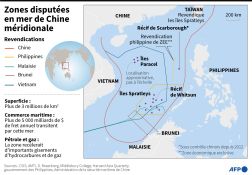 La Chine réalise un exercice militaire près d'un récif contesté avec les Philippines