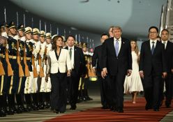 Trump arrive en Chine pour un sommet de grandes puissances aux lourds enjeux