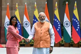 L'Inde reçoit la présidente vénézuélienne par intérim pour parler pétrole