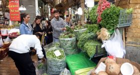 Scènes de vie quotidienne au bazar de Tajrish à Téhéran