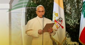 Le pape Léon XIV fait ses adieux au Liban lors d’une cérémonie officielle