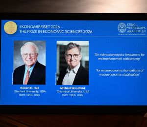 Le Nobel aux Américains Michael Woodford et Robert Hall pour des modèles permettant de stabiliser l'économie