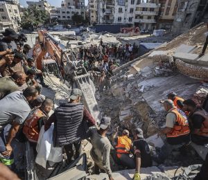 Gaza: 12 morts et plus de 100 disparus dans l'effondrement d'un immeuble