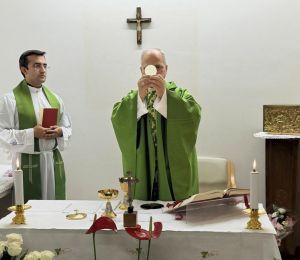 Le pape a célébré une messe à l’hôpital