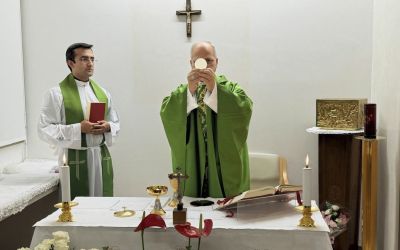 Le pape a célébré une messe à l’hôpital