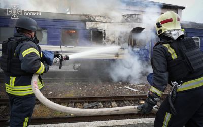 Kiev et Varsovie dénoncent une frappe russe sur un train à la frontière polonaise