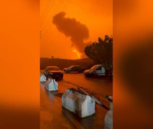 Série de frappes israéliennes dans le caza de Saïda en soirée