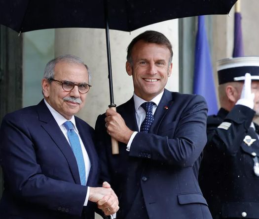 Emmanuel Macron reçoit Nawaf Salam à Paris