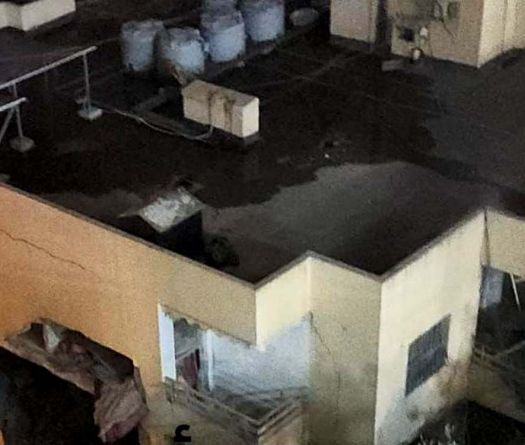 Frappe sur un immeuble à Aïn Saadé, au Metn